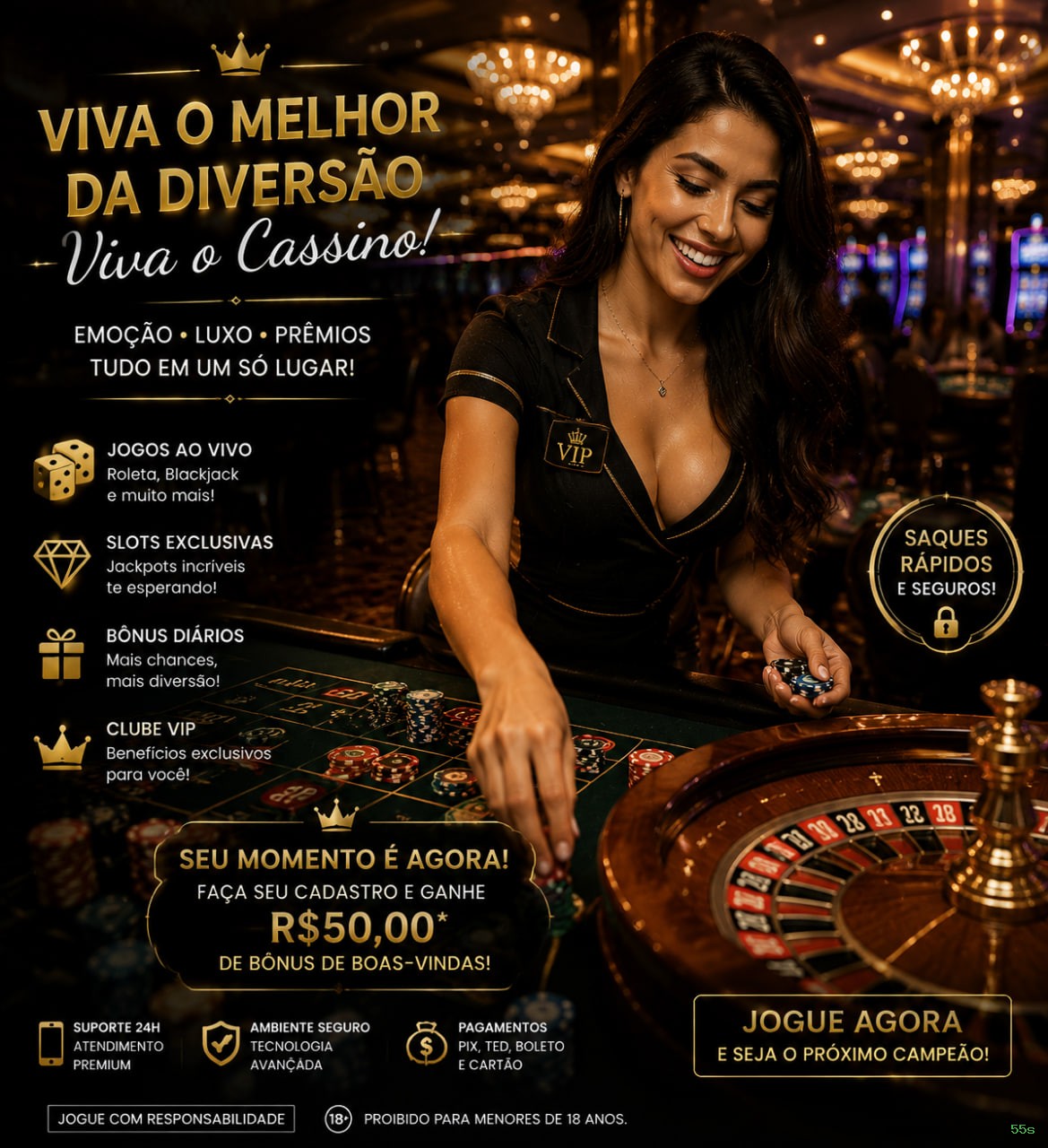 Login seguro na 55s