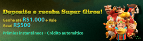 Slots online da 55s com jackpots progressivos